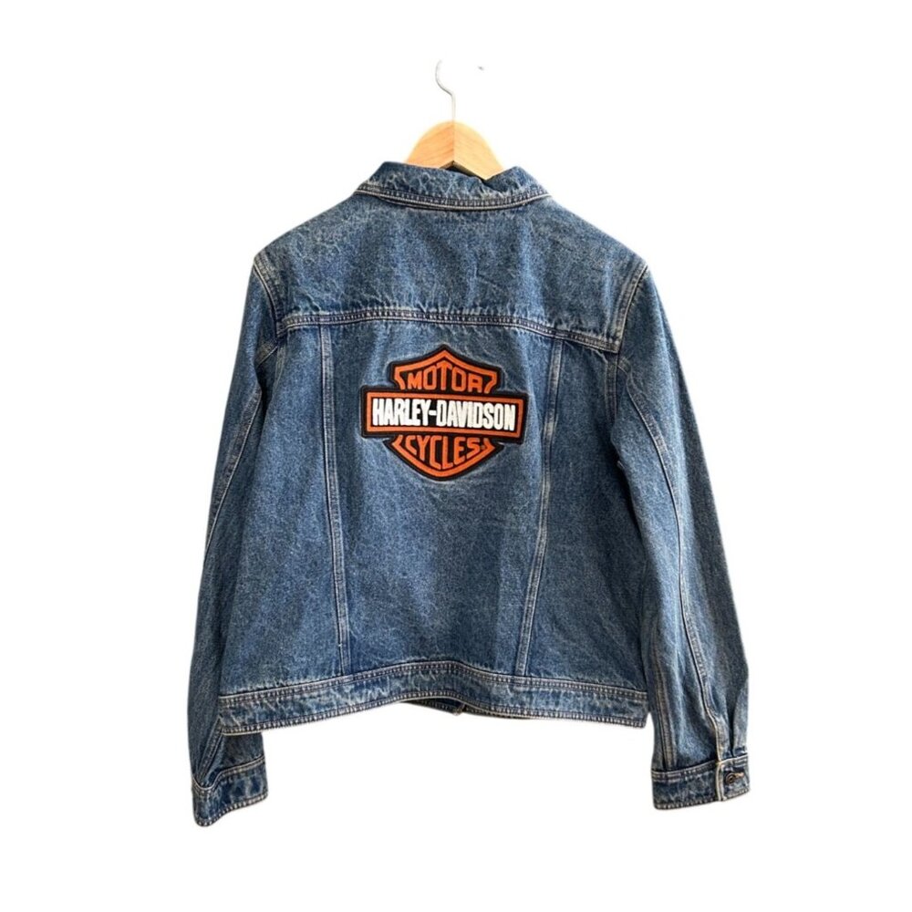 NWT Harley-Davidson® Women's Bar & Shield Logo Denim Jean Jacket MSRP $120